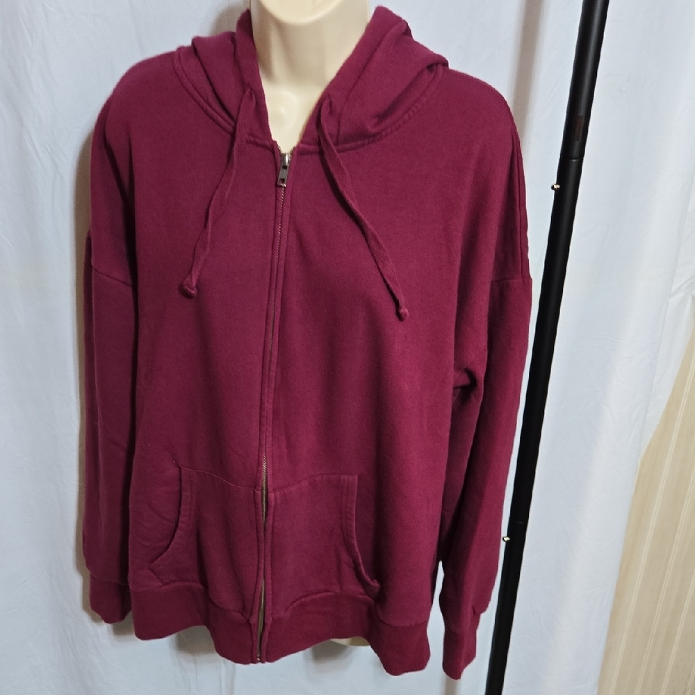 Time and Tru Women's Zip Up Fleece Hoodie